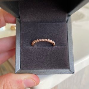 RST Studio Rose Gold Half Eternity Wedding Band 1.3mm